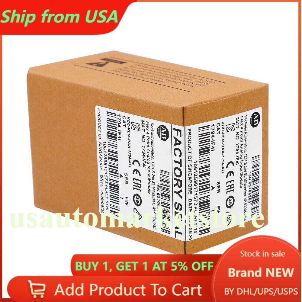 New Factory Sealed AB 1794-IF4I 1794IF4I SER A Flex 4 Point Analog Input Module