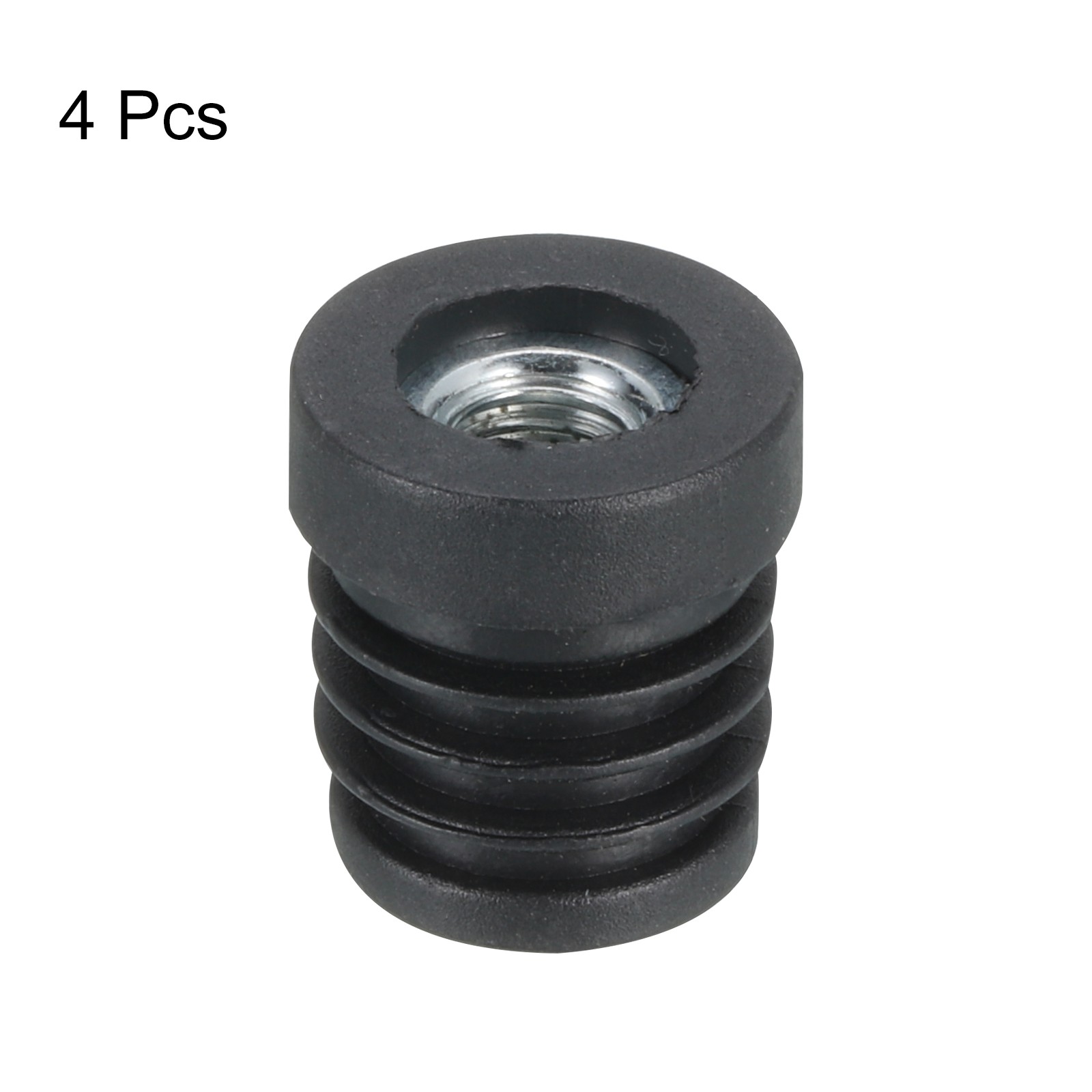 4Pcs Caster Insert with Thread, 19mm/0.75" M8 Thread for Furniture