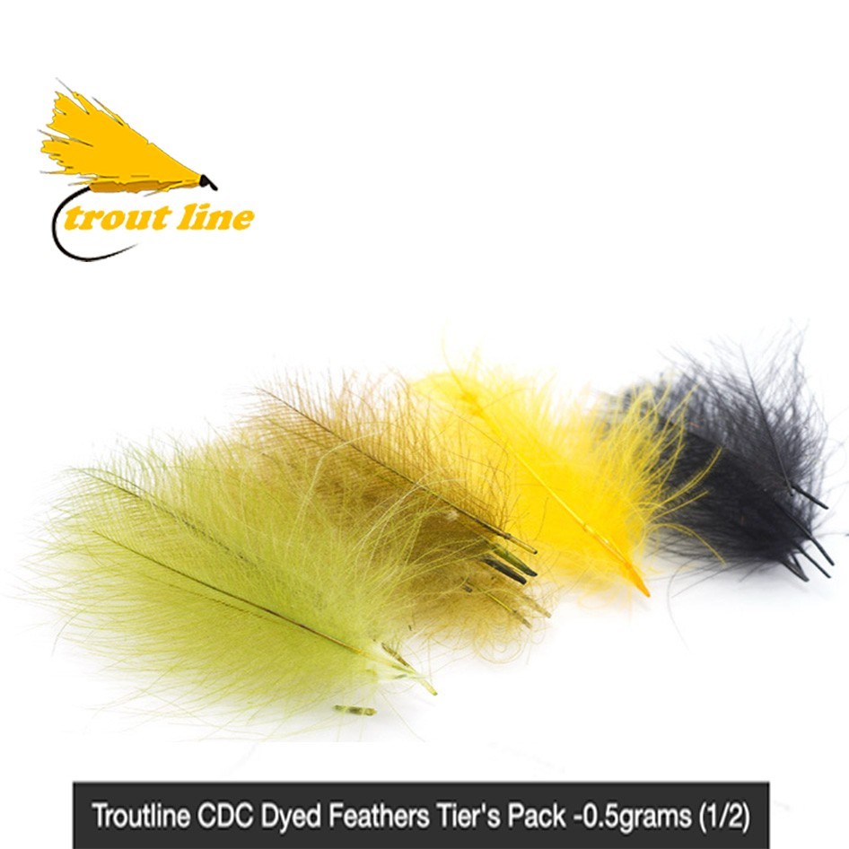 Troutline CDC Feathers –  European Cul de Canard – 160 Feathers perPack
