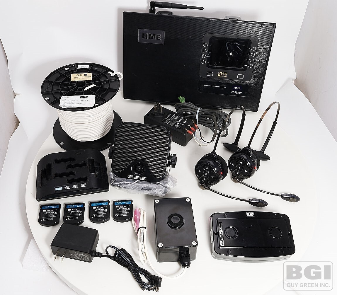 Complete HME EOS HD Base 6200 & 2x HS6200 Headset Wireless Drive Thru Intercom