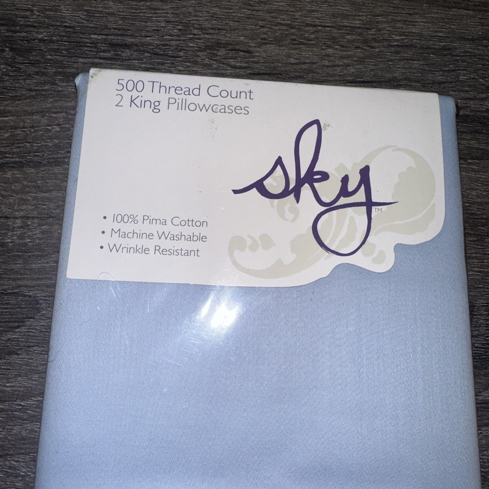 Sky 500 Thread Count 2 King Pillowcase