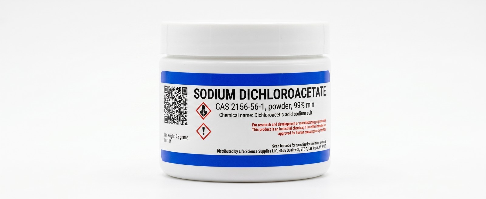 Sodium dichloroacetate, 99%,  25 Grams