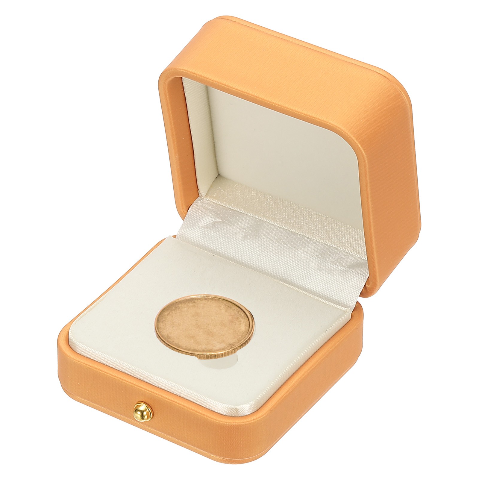 Coin box, 30mm coin display, orange