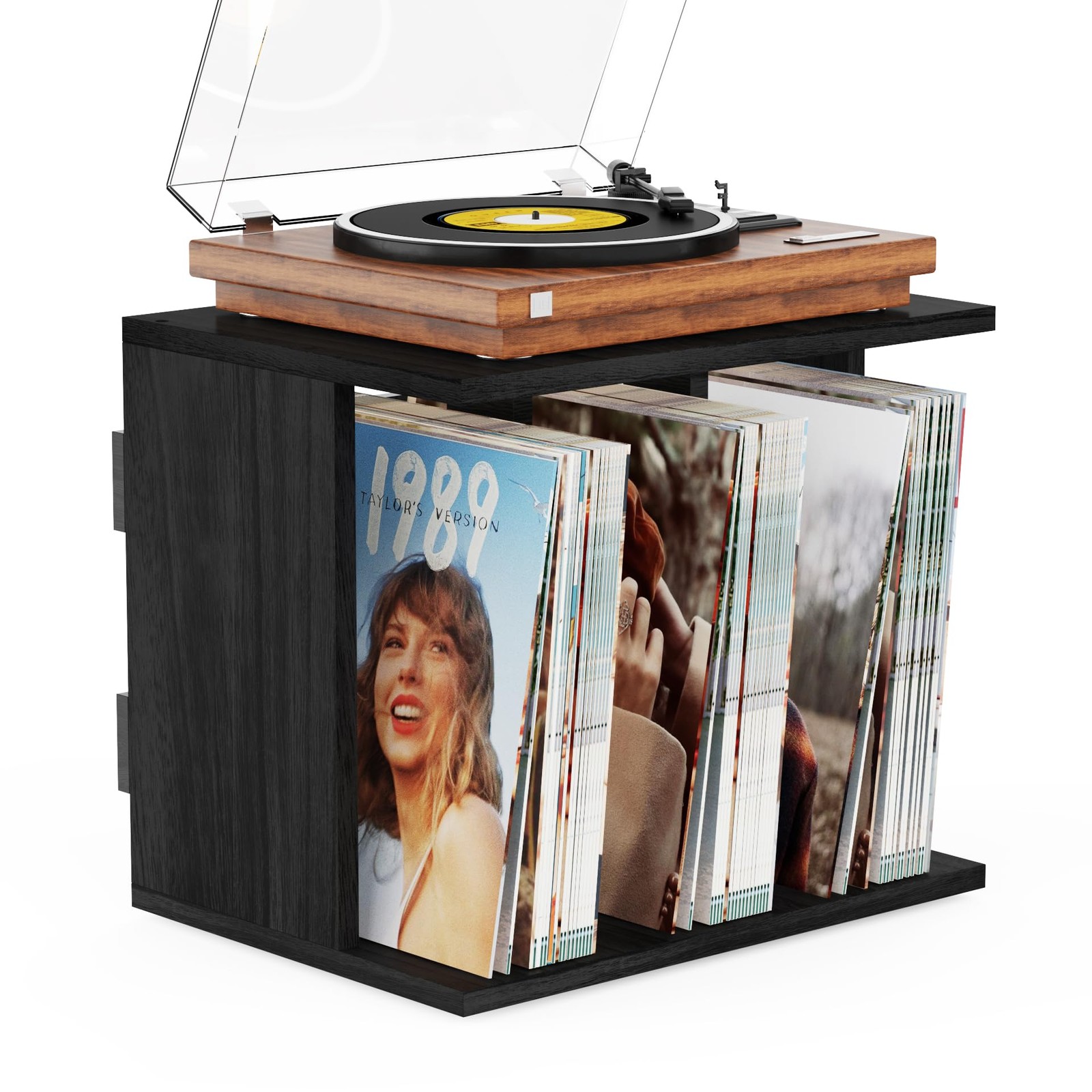 Emfogo Vinyl Record Storage, Record Player Stand Wall Mount Up to 80100 Album...
