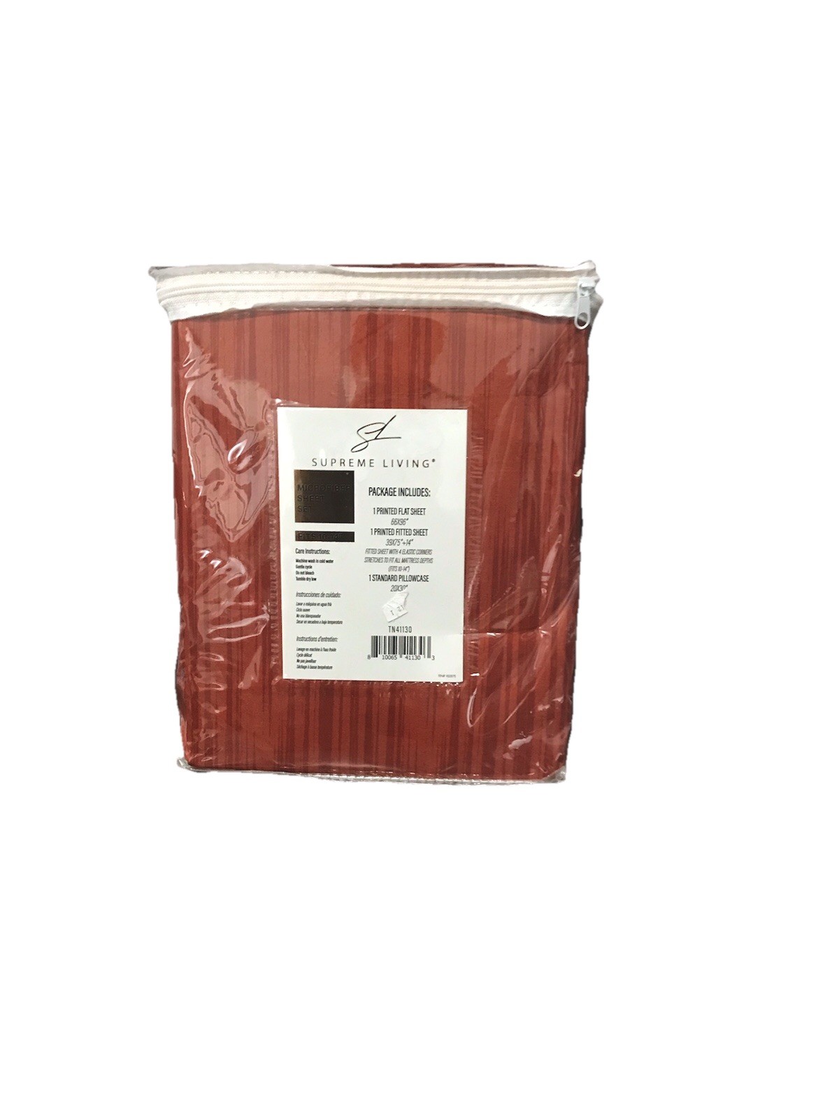 Supreme Living Microfiber Sheet Set Brown Twins