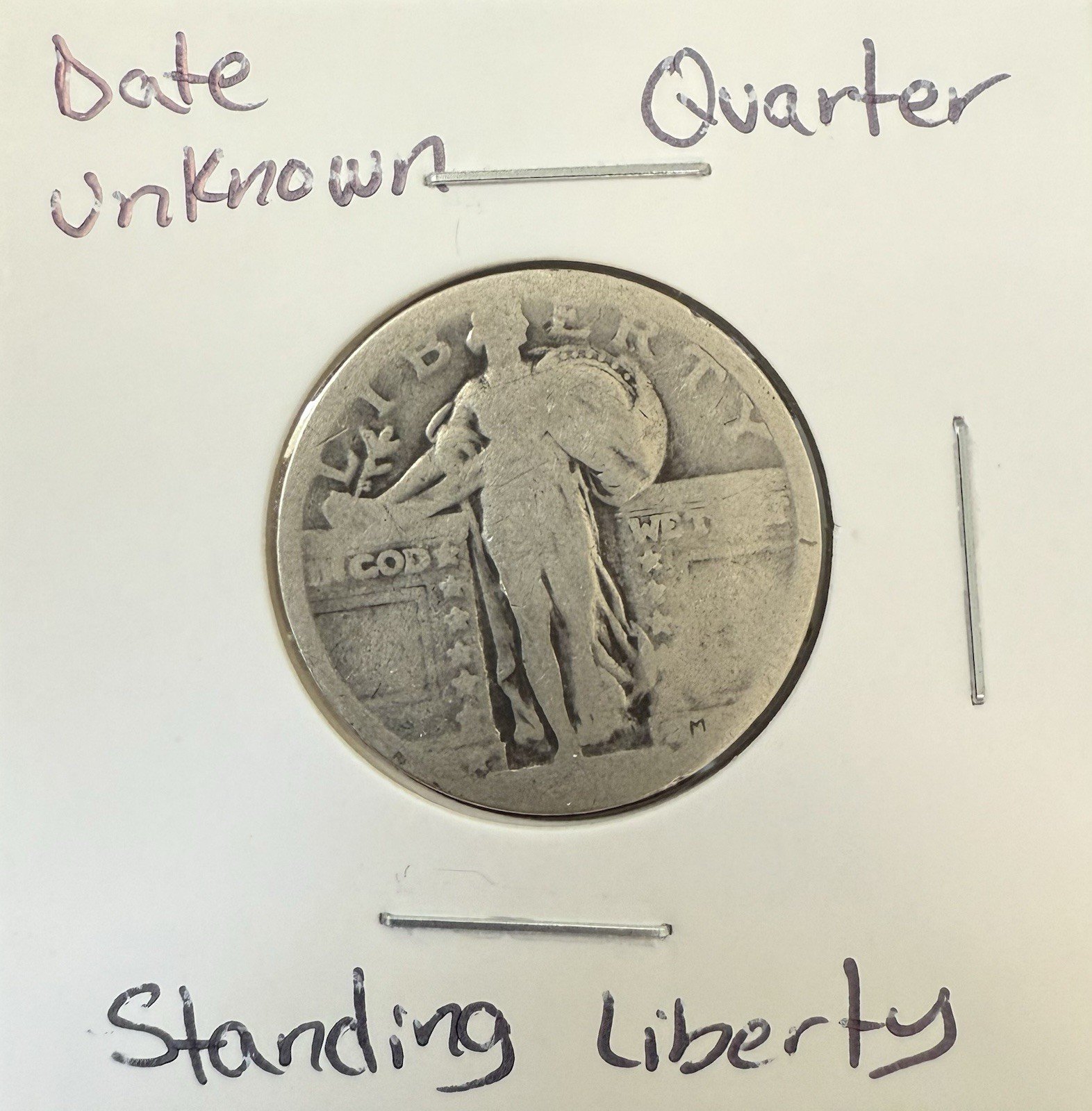 Standing liberty Quarter Date Unknown