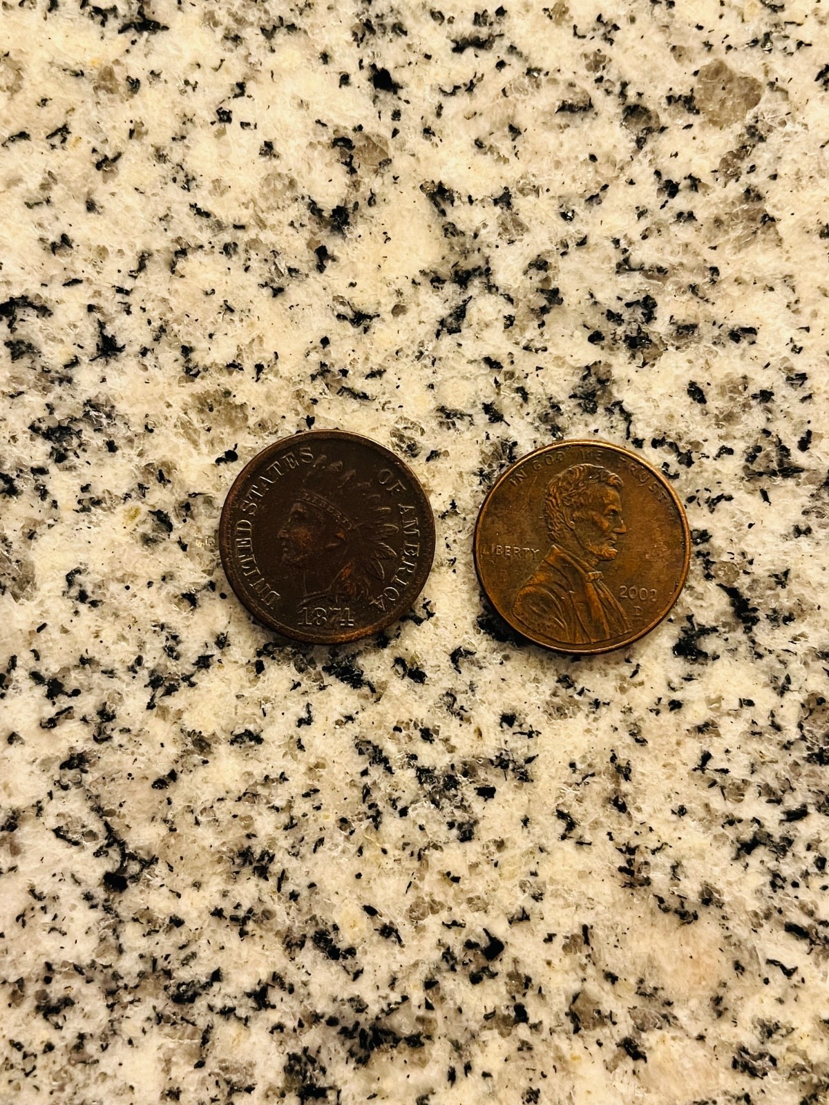 1874 Indian Cent Novelty/Souvenir Coin