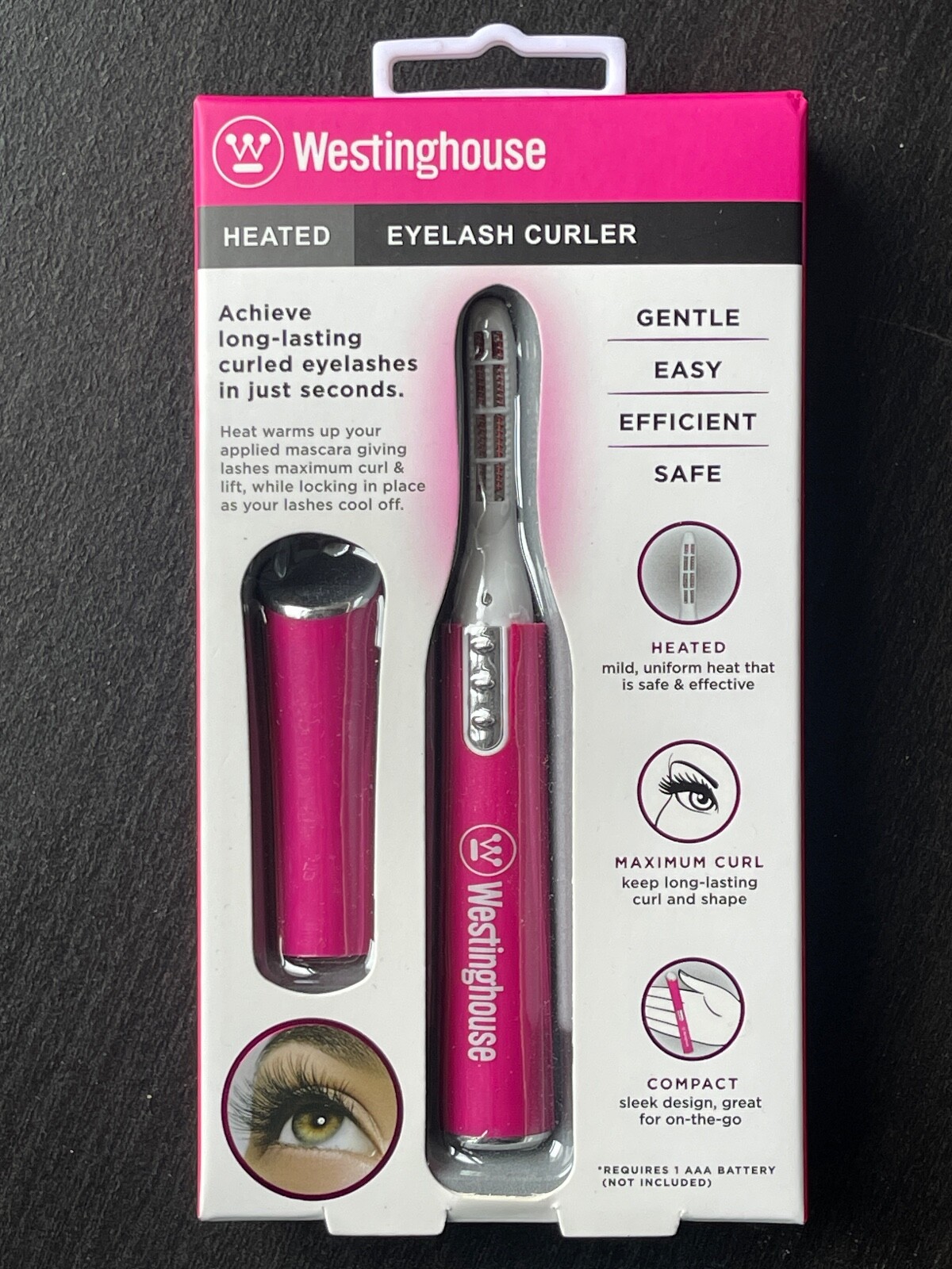 Westinghouse heated eyelash curler New in Box