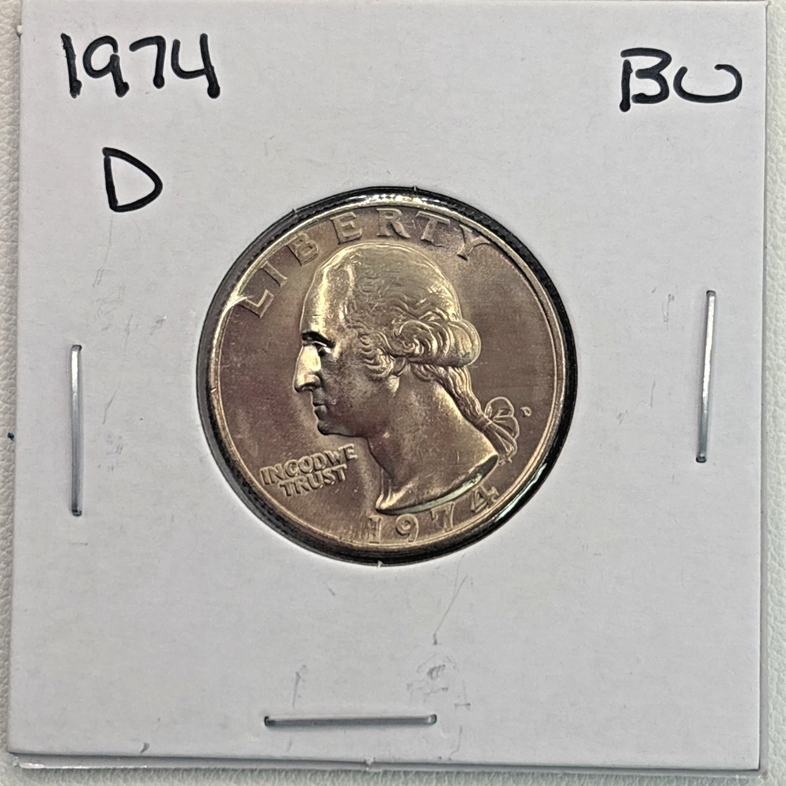 1974-D Washington Quarter BU (Brilliant Uncirculated) Denver Mint