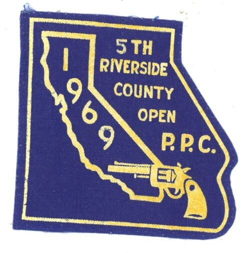 CALIFORNIA CA RIVERSIDE COUNTY PPC 1969 NICE SHOULDER PATCH SHERIFF POLICE