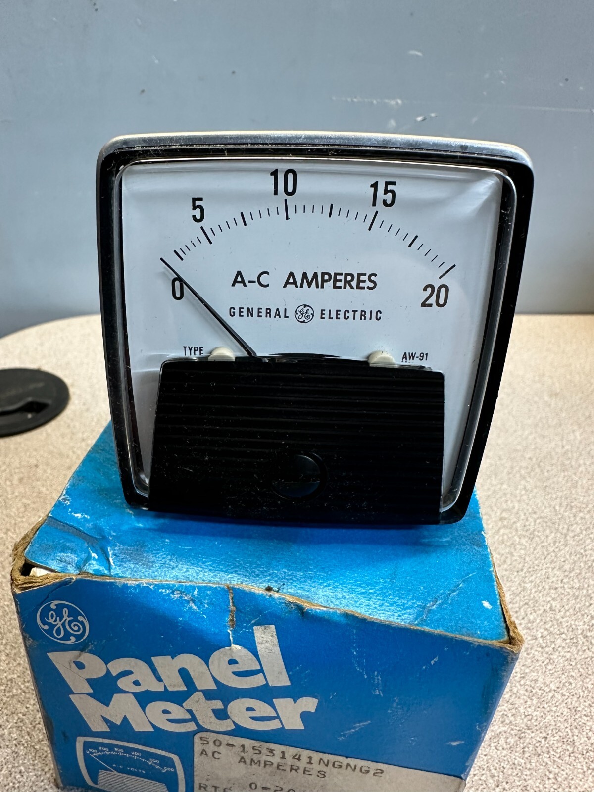 YOKOGAWA 50-153141NGNG2 AC AMPERES METER SCALED 0-20, NEW FREE SHIPPING