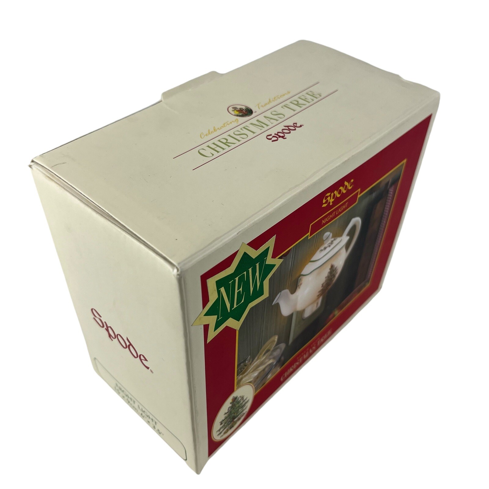 Spode Christmas Tree Night light Teapot Plug In With Box WORKS