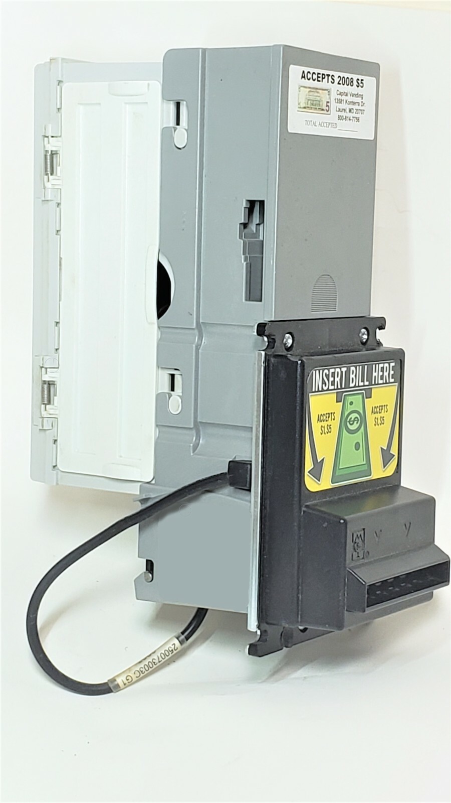 MARS MEI AE2411 U5 Bill Acceptor Updated $1-5 120v Amusement Gaming Tested Good
