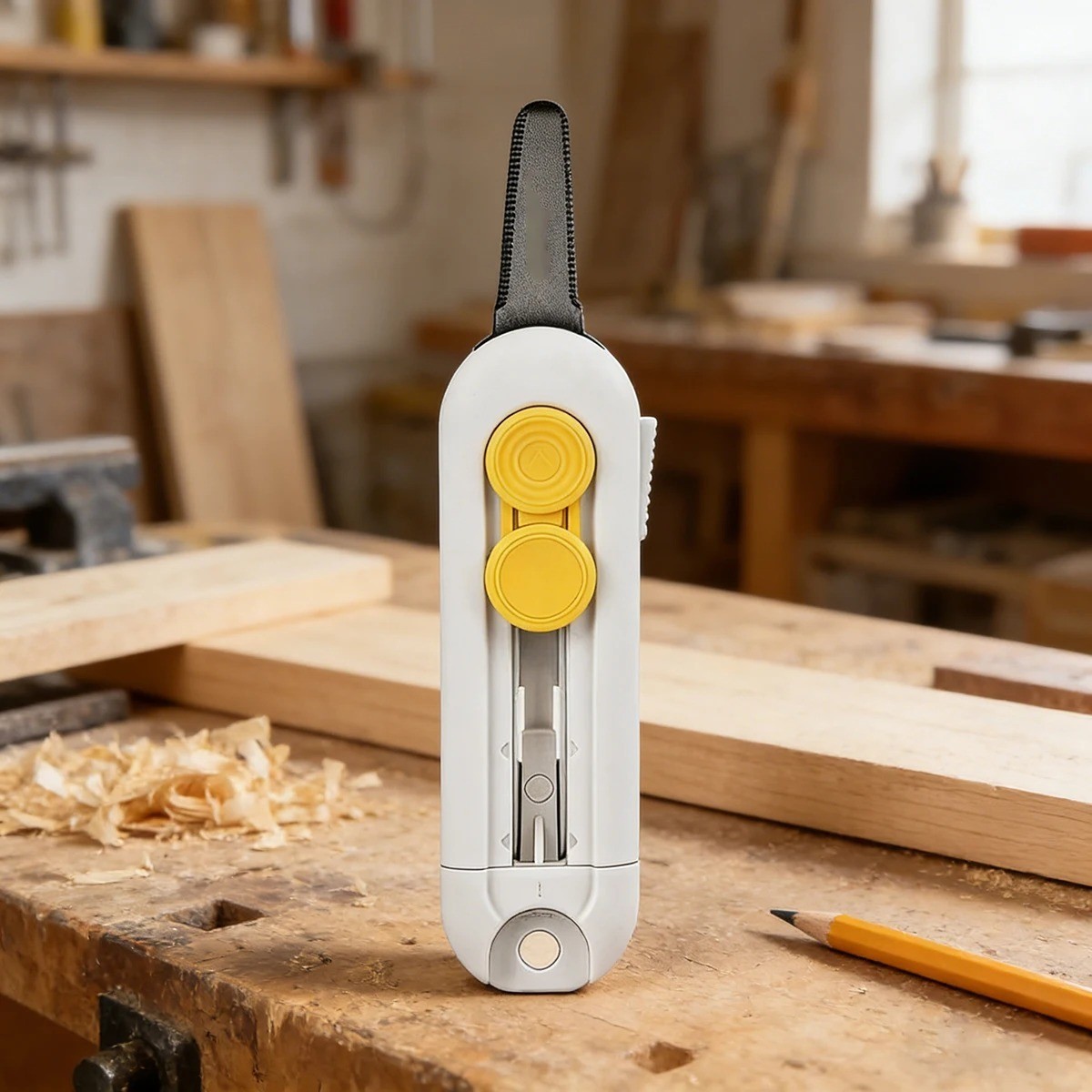 Mini Box Cutter Magnetic Utility Knife Safety Lock Carton Package Opener Tool