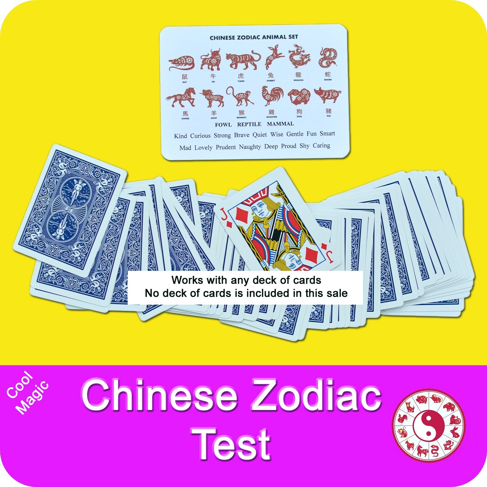 Chinese Zodiac Test Magic Mentalism Prediction Trick Easy Close Up