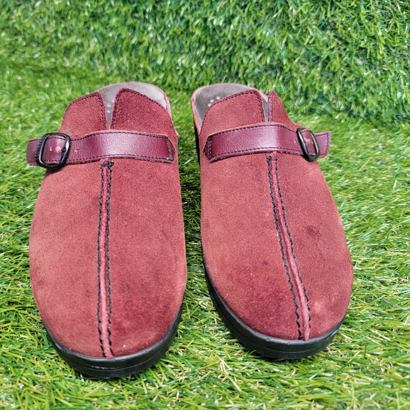 mephisto suede mules womens size 38