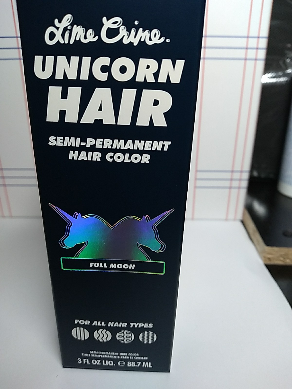 Lime Crime Unicorn Semi-Permanent Hair Color Full Coverage, 3 fl oz, FULL MOON