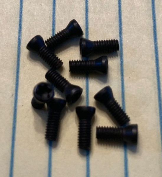 10 pcs  M2.5-.45  T8  torx screws for Indexibles  7mm long   M2.5