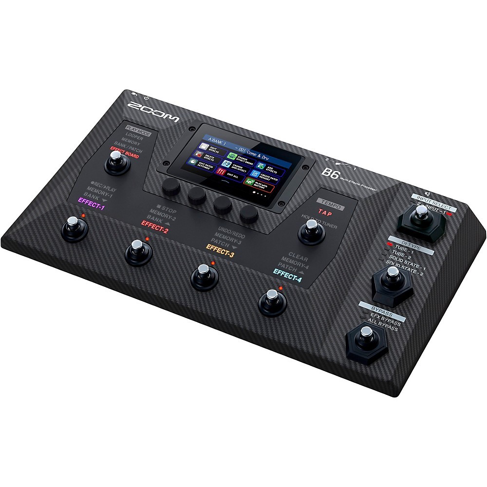 Zoom B6 MultiEffects Processor for Bass Black
