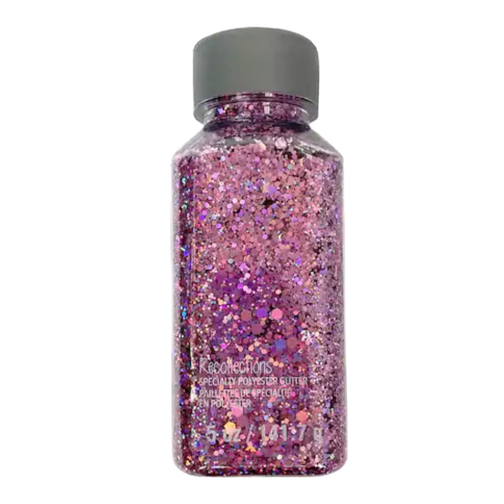 Glitzy Specialty Polyester GLITTER by Recollections 5oz Prism Holo Purple