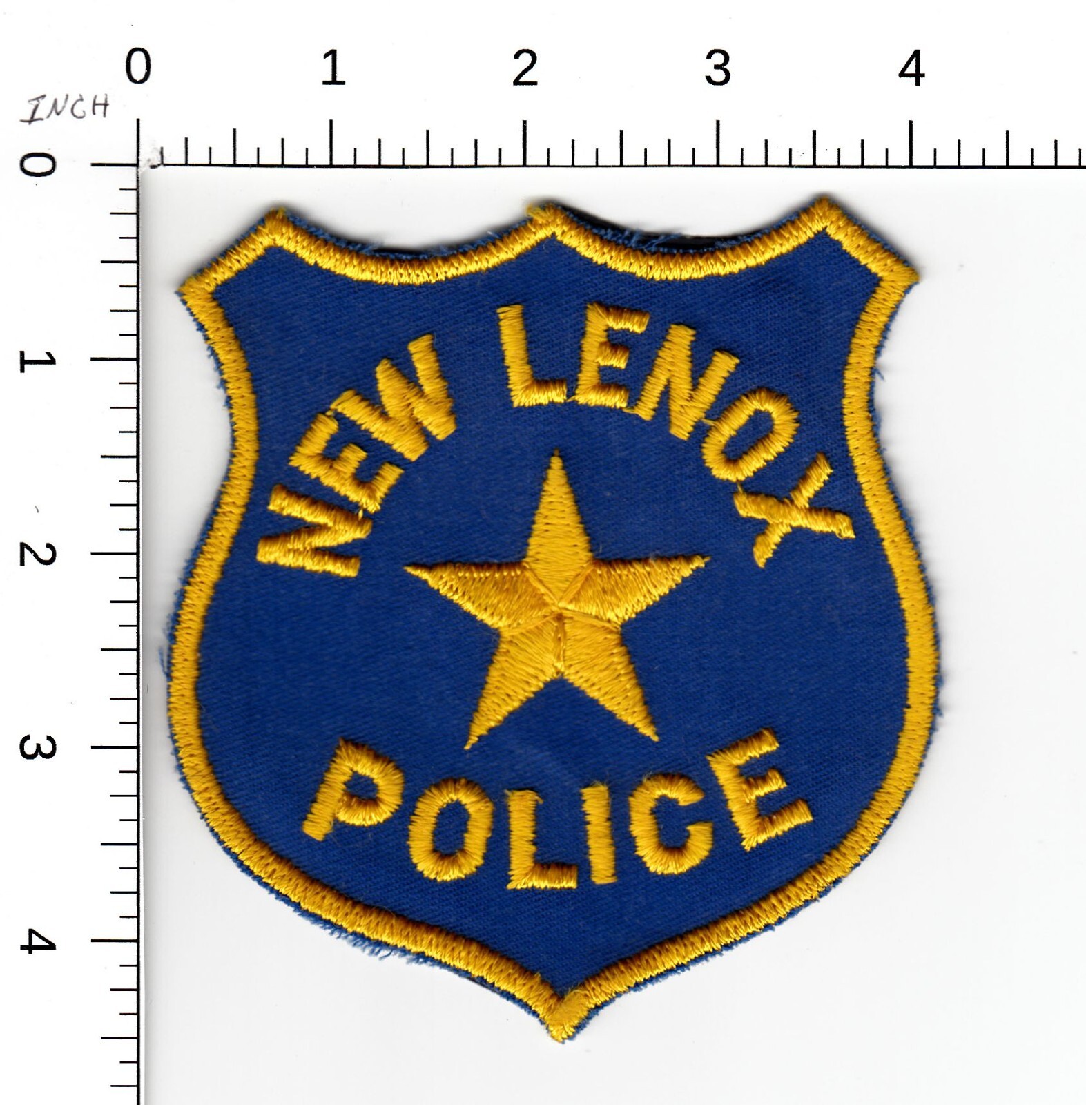 VINTAGE NEW LENOX (CC BACKING) ILLINOIS POLICE COLLECTIBLE PATCH