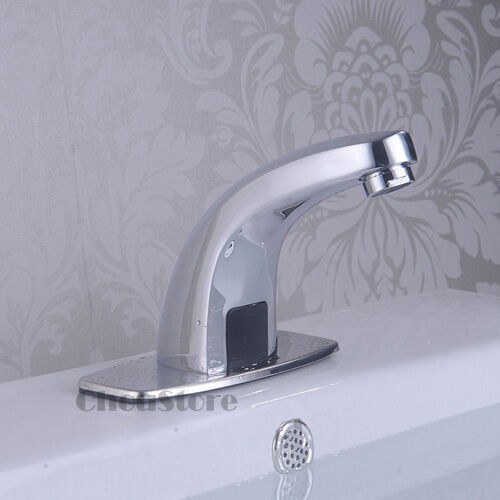 Bathroom Automatic Sensor Control Faucet Public Hands Free Basin Sink Water Taps