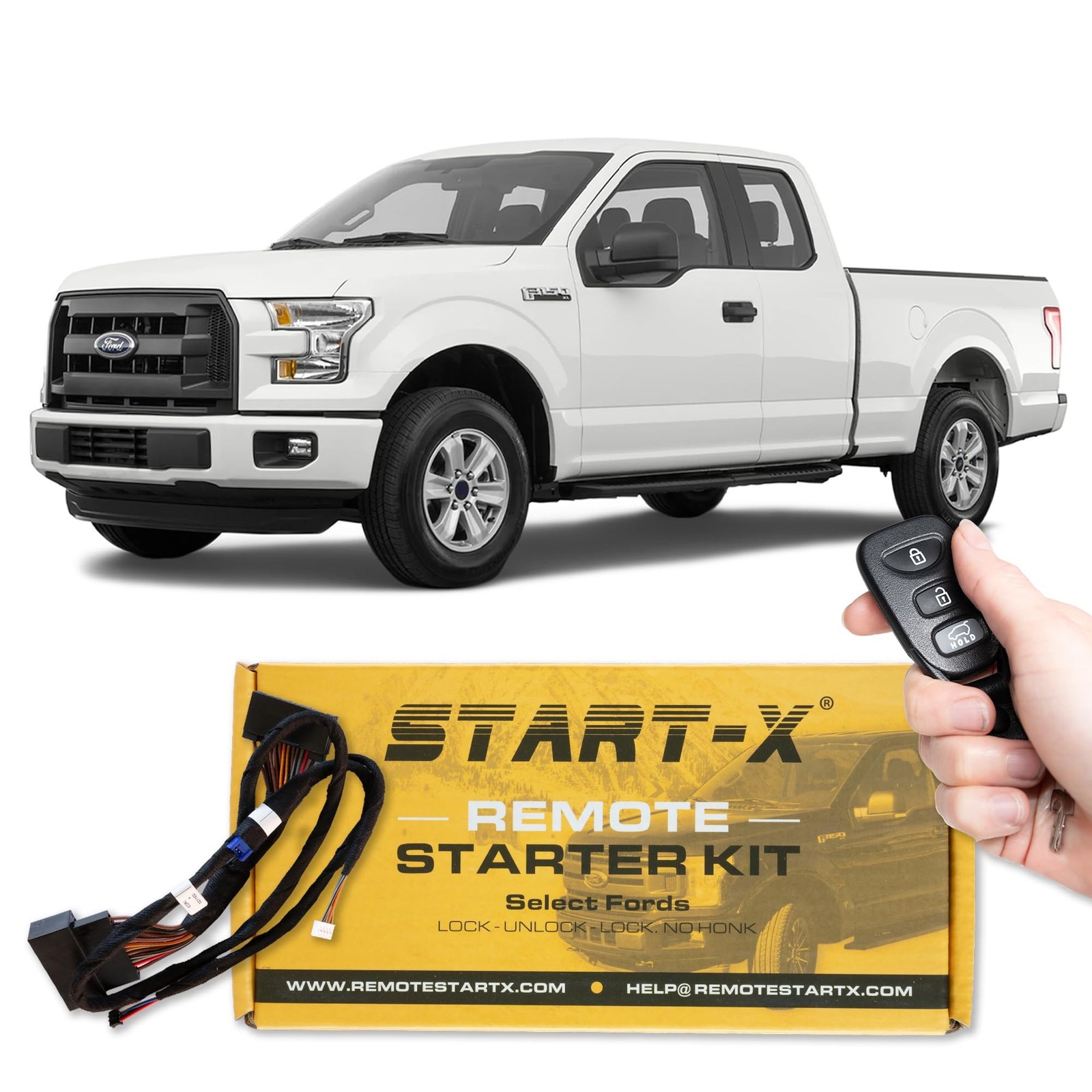 Start-X Remote Starter Kit for Ford F-150 15-20, F-250/F-350 17-21, Ranger 19...
