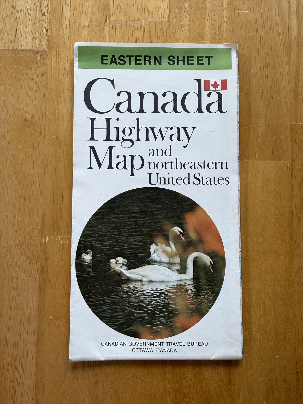 Vintage 1973 Canada Highway Map Northeastern USA Eastern Sheet Folded Brochure