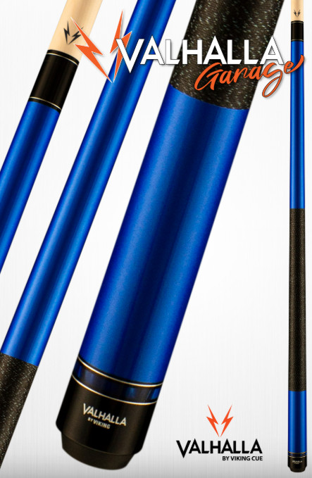 New Blue Viking Pool Cue Billiards Stick Lifetime Warranty Free Ship VG024 19 oz