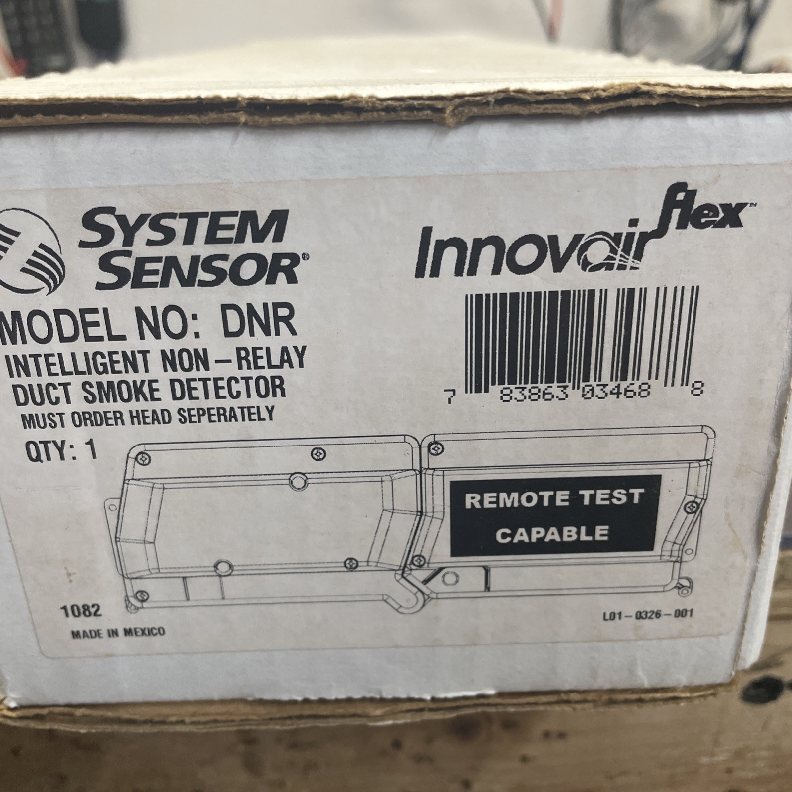 System Sensor DNR Intelligent Non-Relay Duct Smoke Detector Remote Test Capable