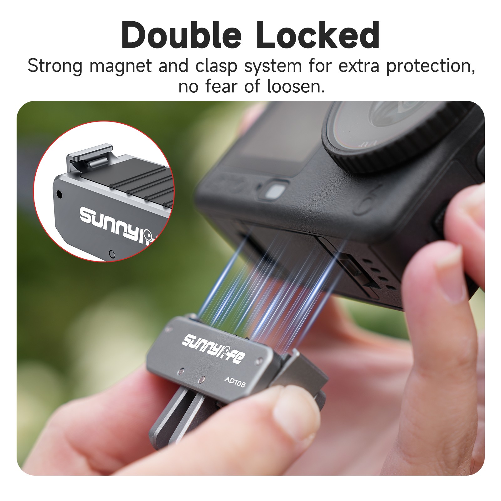 Magnetic Quick Release Mount Adapter For DJI Osmo Nano/Action 6 Camera Accessory