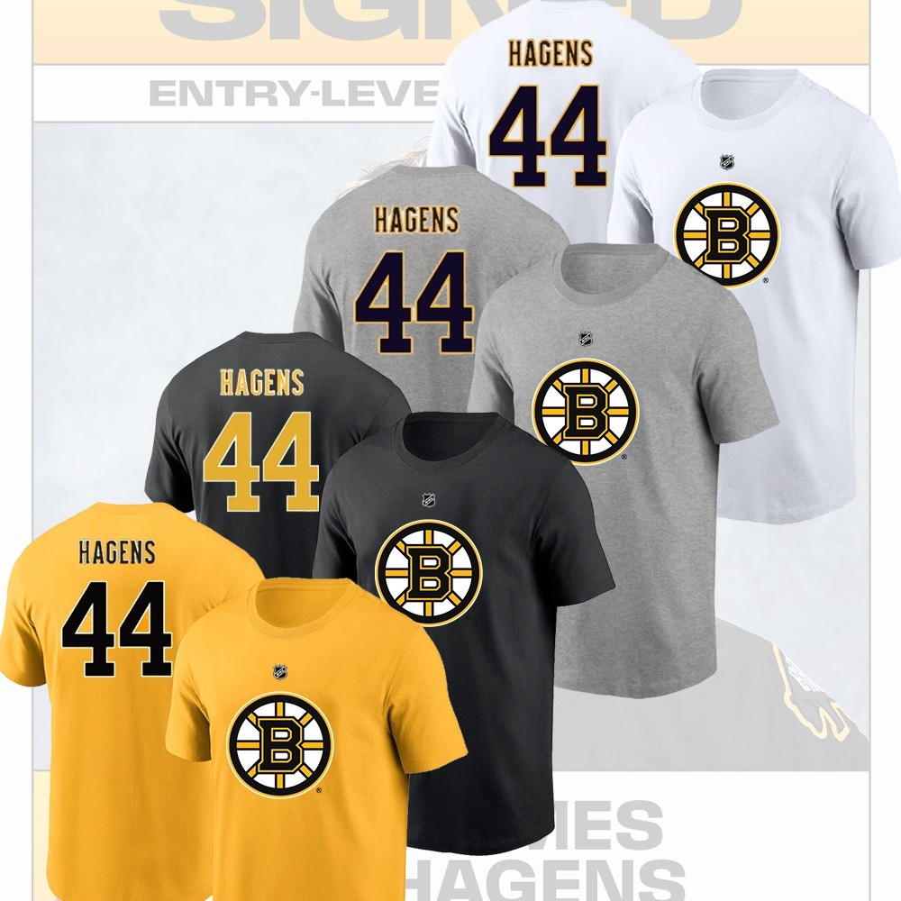 SALE 30% - James Hagens #44 Boston Bruins 2026 Player Name & Number S-5XL Fans