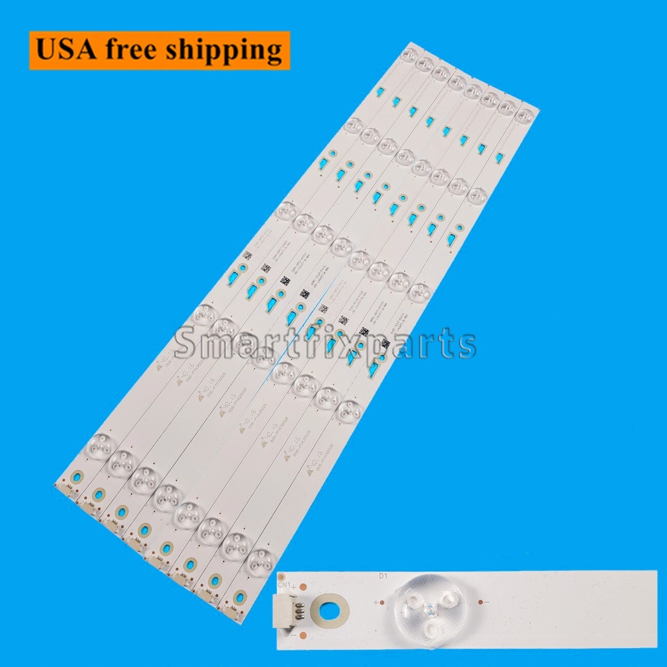 LED Backlight Strips For Hitachi 49E30 49E301 49HR332M05A0 TCL_49D1600_3030