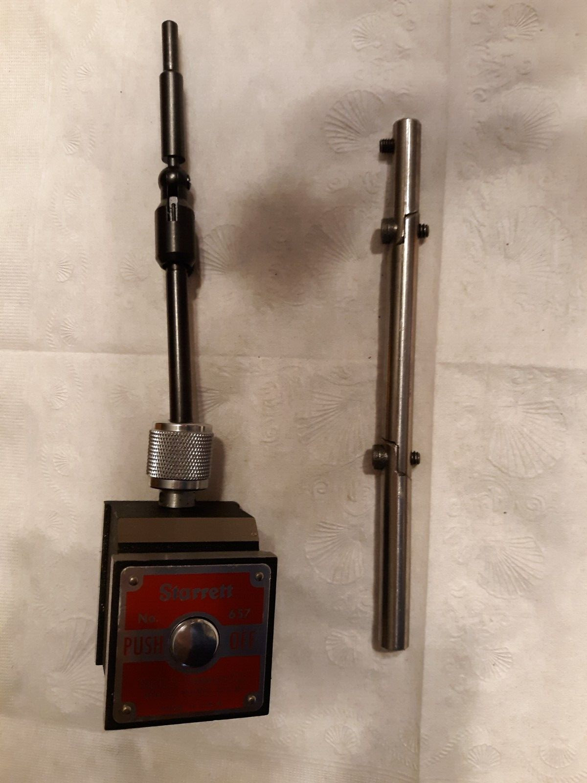 Starrett Magnetic Base No. 657A With Box and Attachment