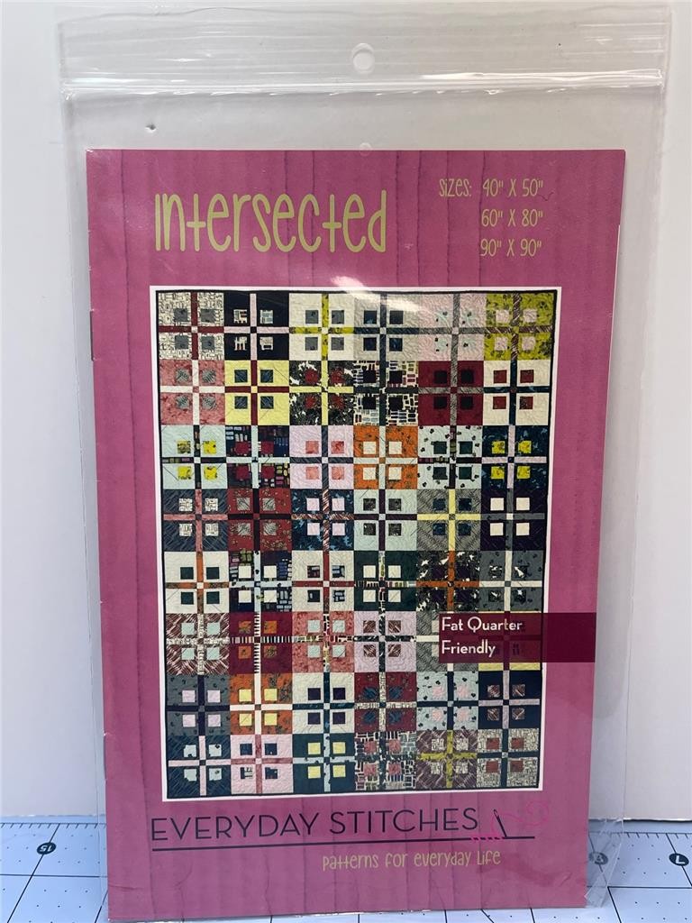 EVERYDAY STITCHES  Quilt Pattern - INTERSECTED - 3 Sizes to 90" x 90" ES-420-INS