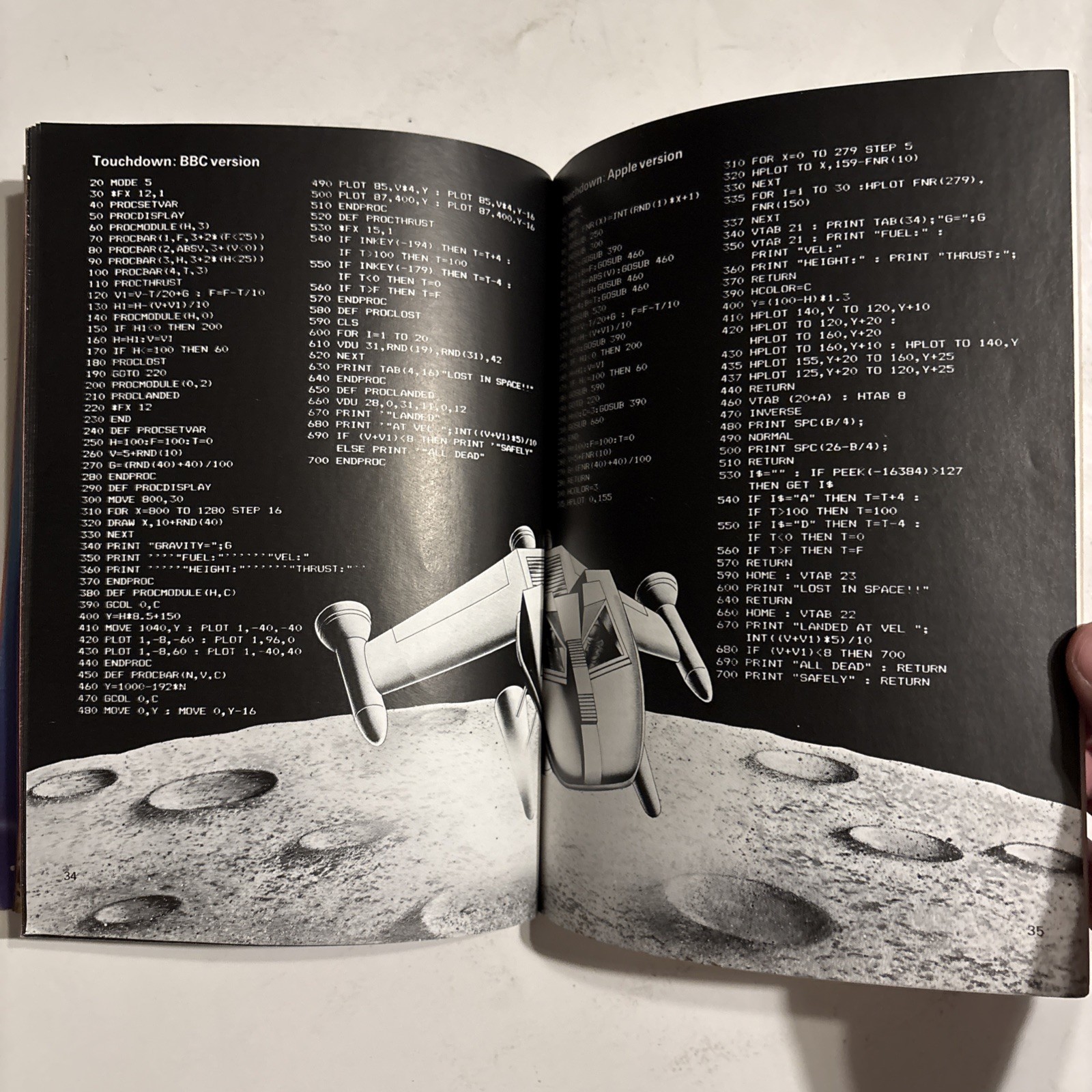 RARE Vtg Computer Spacegames Program Book TRS-80 BBC Apple Usborne 1982 BASIC