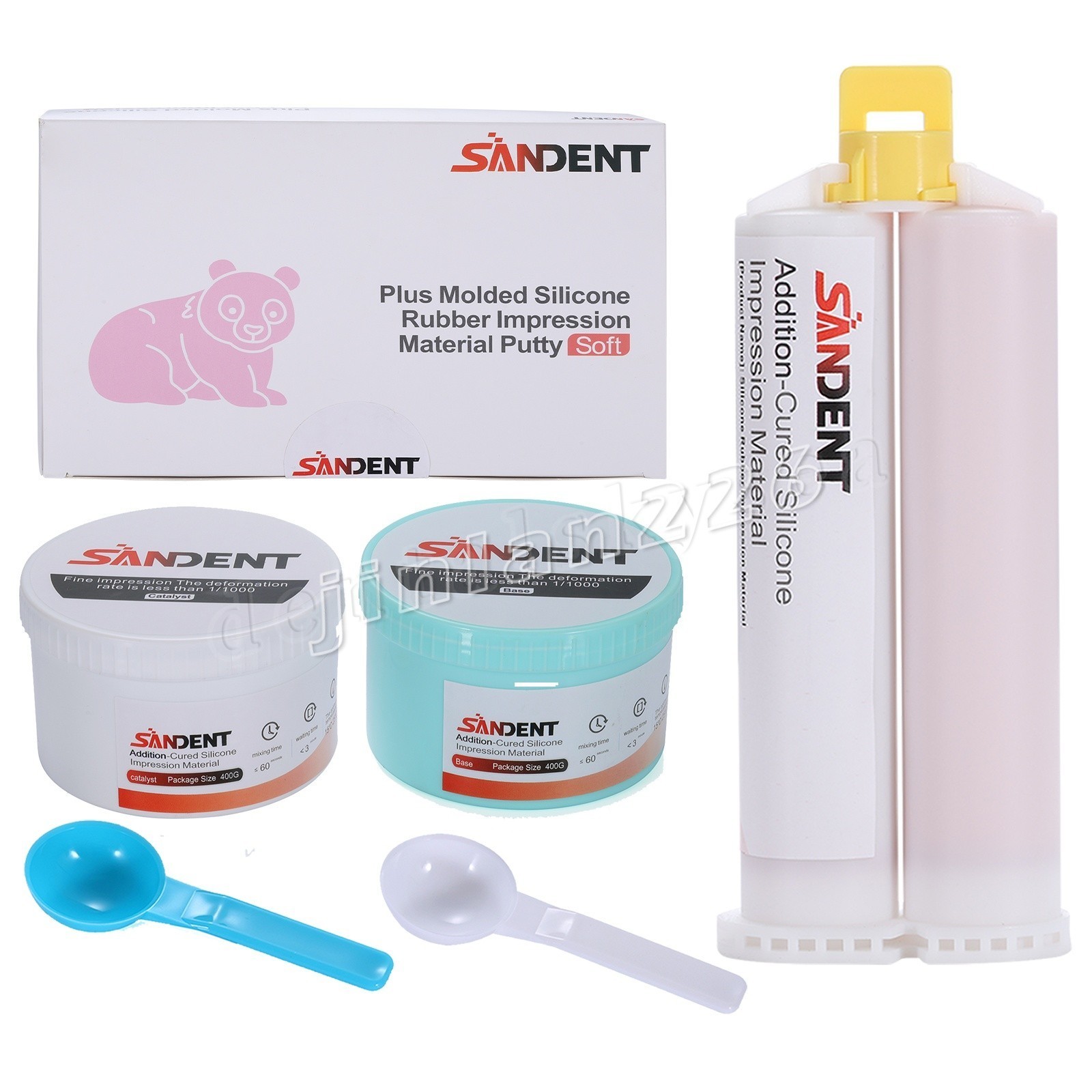 Dental Silicone Impression Material Putty Base+Catalyst+Light Body
