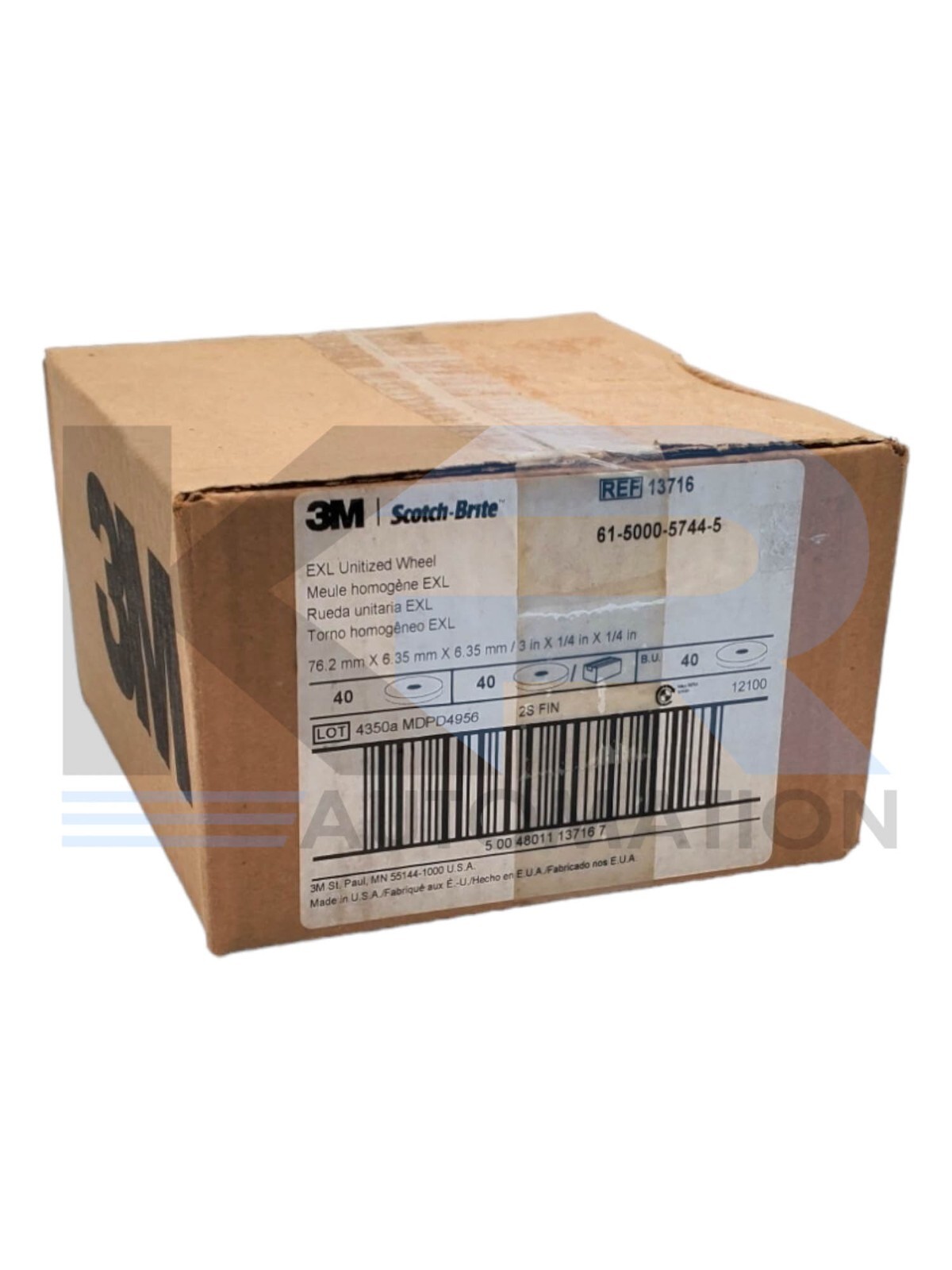 NEW 3M Scotch-Brite 61-5000-5744-5  13716 (Pk Of 40)