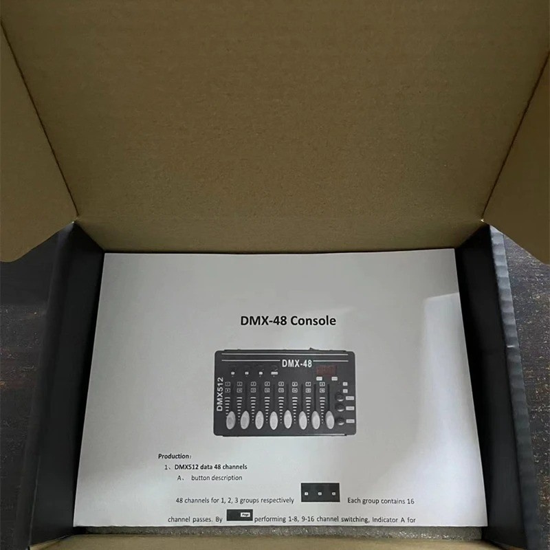 DMX-48 Light Console Controller 8 Channel Mini Stage DMX512 Dimming Board