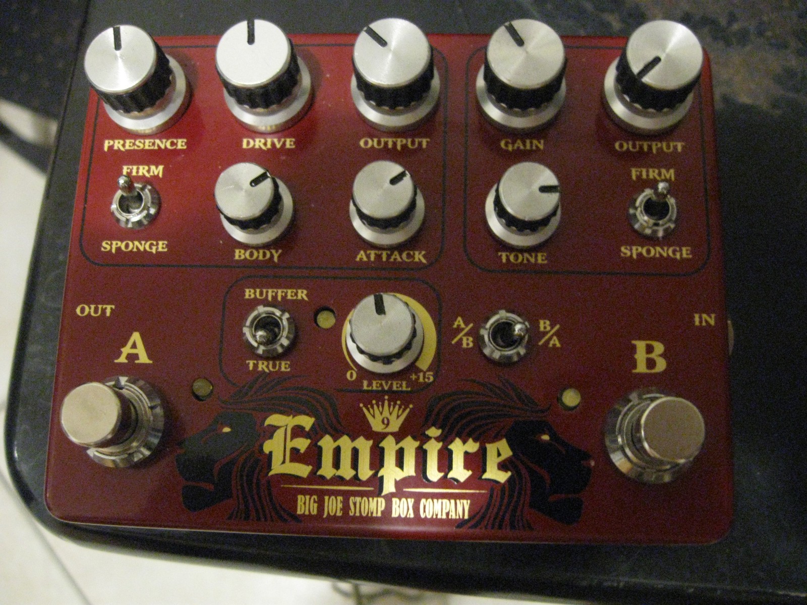 Bigjoestompboxcomany "Empire" B-502 Dual overdrive pedal