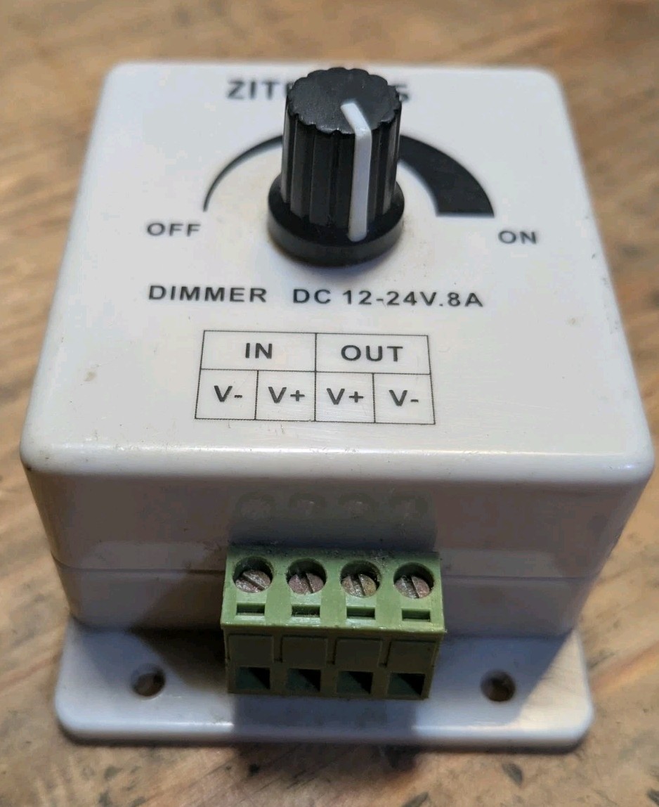 Zitrades DC LED Dimmer Dial 12-24V 0.8A