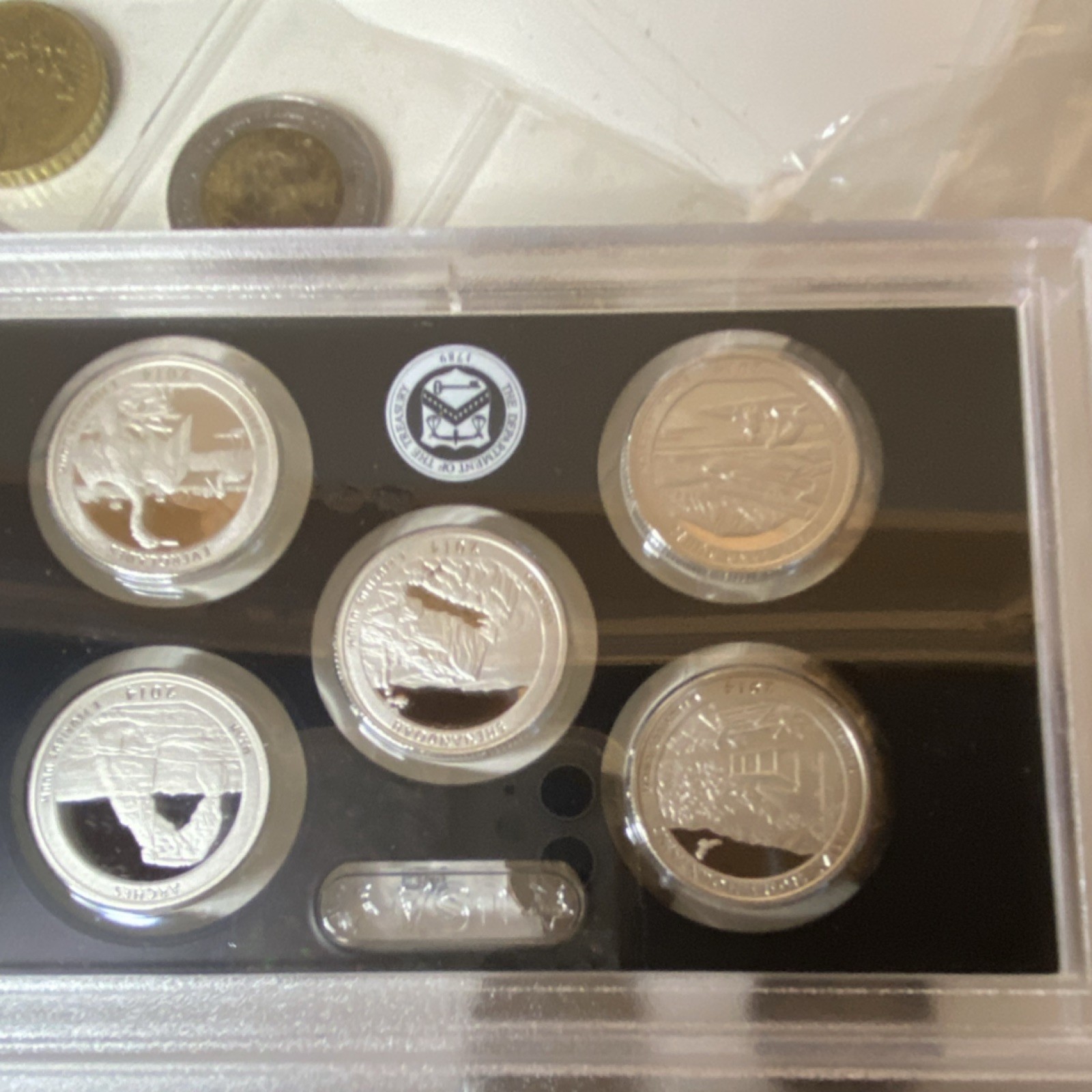 United States Mint 2014 Silver Proof Set Uncirculated Multiple Denominations
