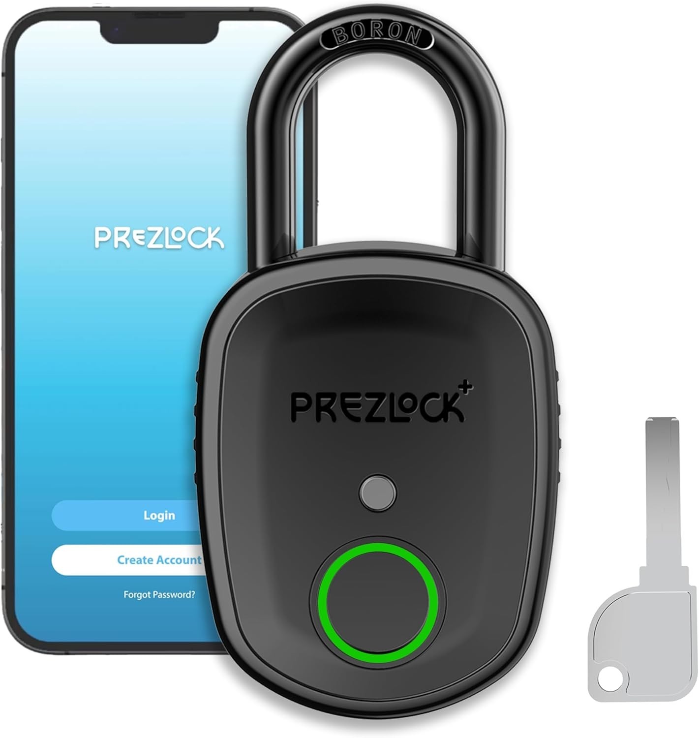 PREZLOCK Pebble Plus Smart Fingerprint Padlock Model EL-06