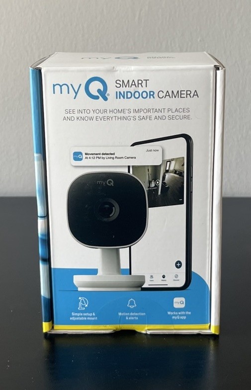 myQ Smart Indoor Garage Security Camera – 1080p HD Video, Night Vision, Motion