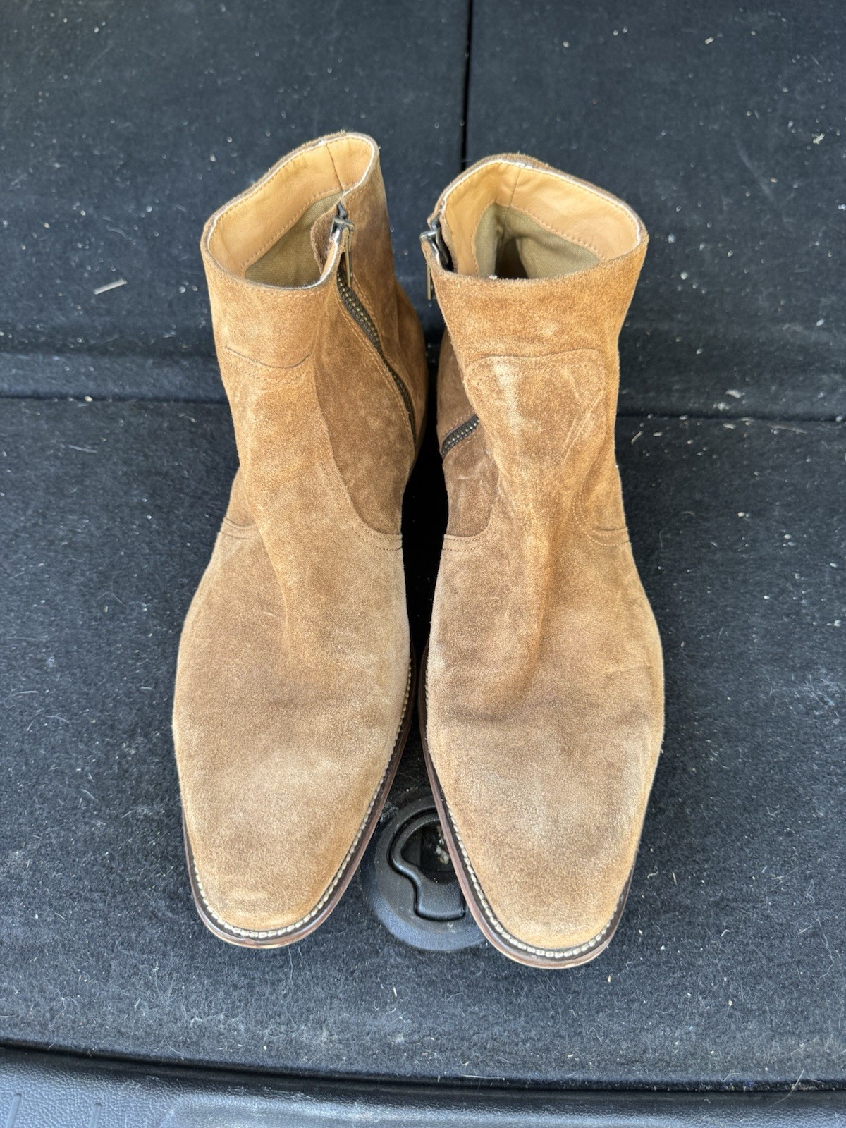 brown suede ankle boots men’s size 11