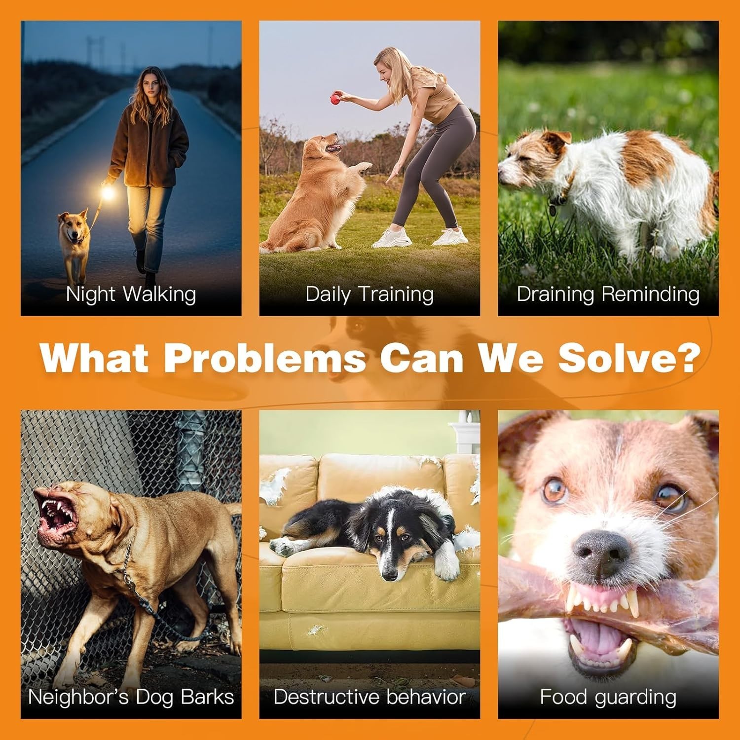 Rechargeable Ultrasonic Dog Trainer: 50ft Long Range Bark Control Solution