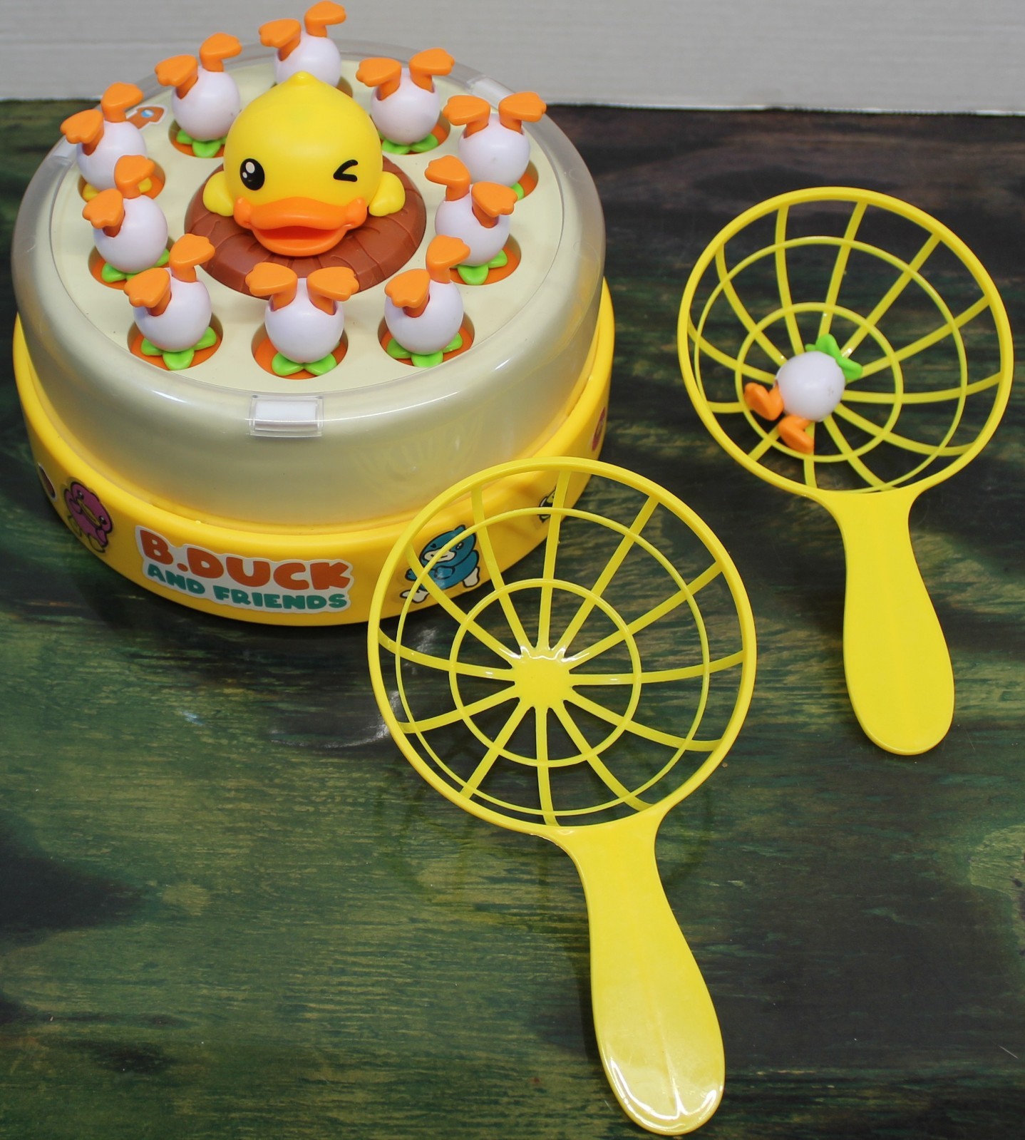 B.Duck Catch Duck Board Games Bounce Popping Up Catching Music Games For Kids 3+