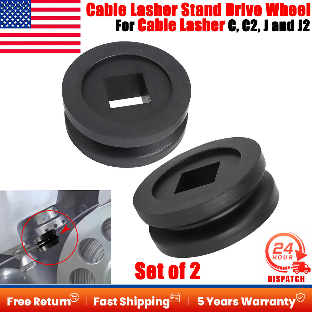 2x For Cable Lasher C, C2, J & J2 Rubber Cable Lasher Stand Drive Wheel J & C US