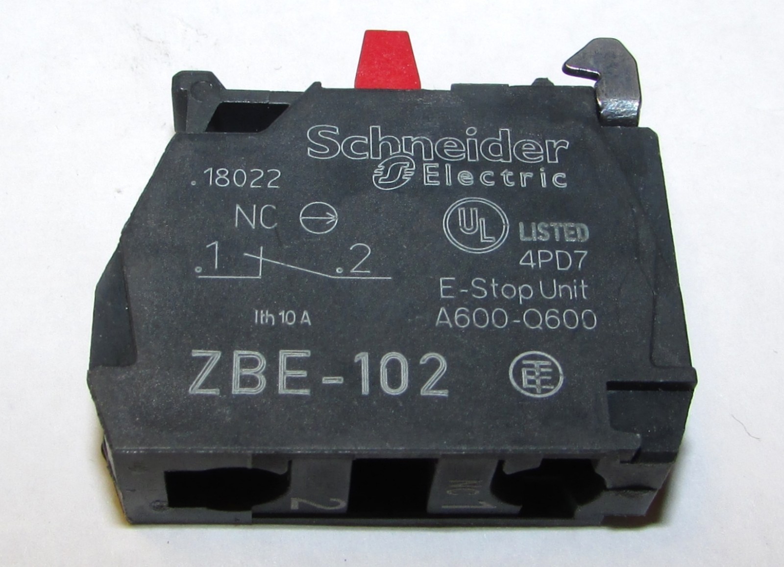 GROUPE SCHNEIDER TELEMECANIQUE ZBE 102 NC Push Button Contact Block ZBE102