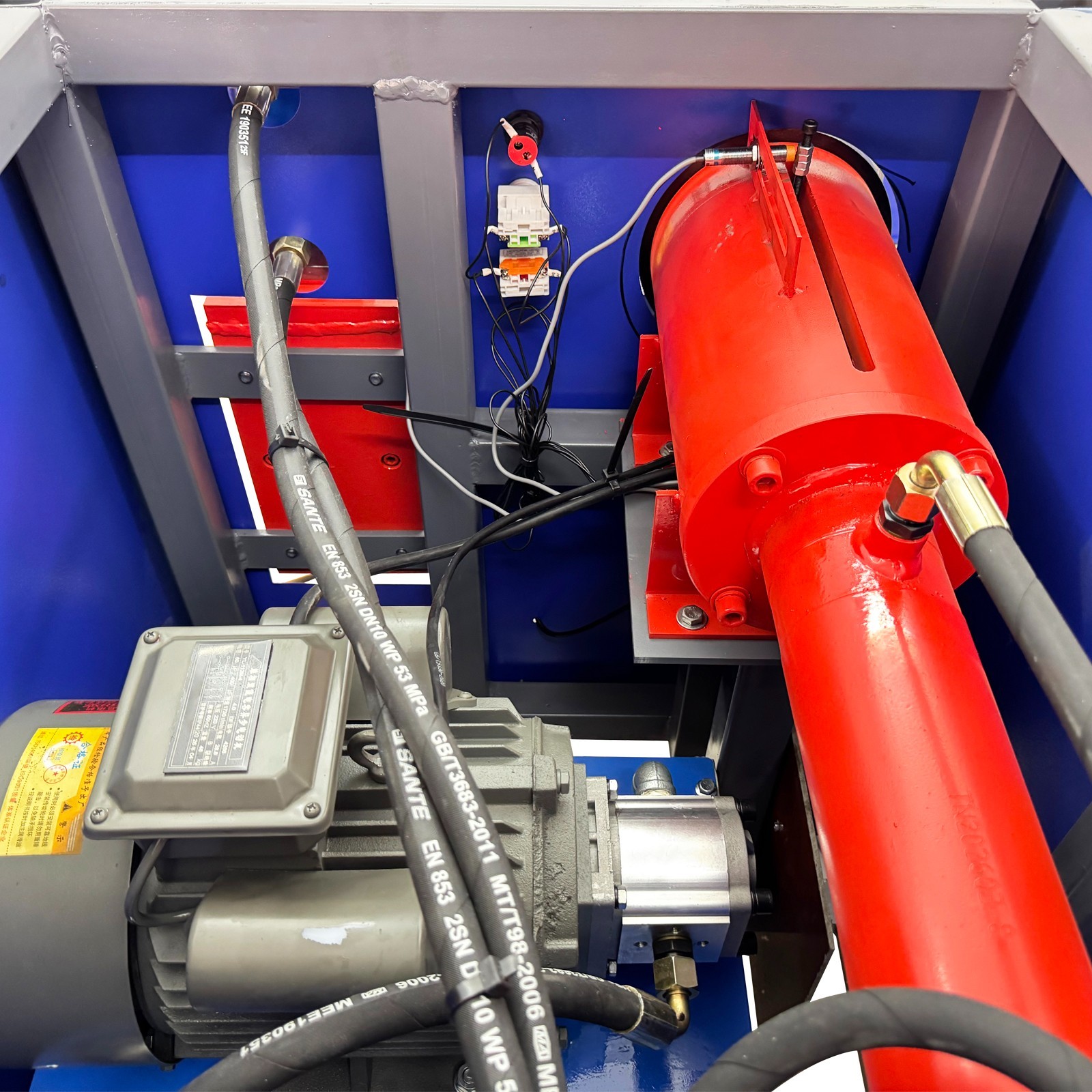 220V 1PH 4KW Stator Copper Wire Pulling Machine 8-Claw Single Head Hydraulic